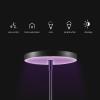 imageGlobe Electric WiFi Smart Floor Lamp Satin Black No Hub Required Voice Activated 36 Watts Multicolor Changing RGB Tunable White 2000K  5000K 2500 Lumens 50000 Hours 80 CRI67589Floor Lamp Black