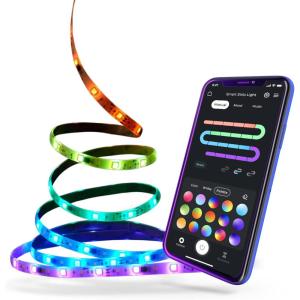 imageGlobe Electric 50115 Collection Smart Strip Light Multicolor164 Feet Music Sync