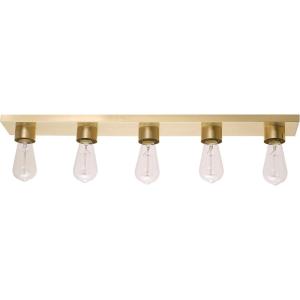 imageGlobe Electric 51563 5Piece Bathroom Accessory Set with Vanity Matte Brass 3Light Vanity Light Fixture Towel Bar Towel Ring Robe Hook Toilet Paper Holder Home Dcor Bulb Not IncludedMatte Brass  Alden