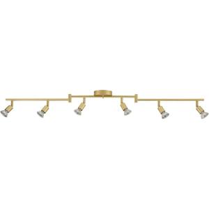 imageGlobe Electric 57505 Payton 6Light Foldable Track Lighting Painted BrassPainted Brass