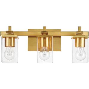 imageGlobe Electric 59221 Finn 5Piece AllinOne Bath Set 3Light Vanity Bar Towel Ring Robe Hook Toilet Paper Holder Polished ChromeBrass