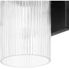 imageGlobe Electric 44094 1Light Outdoor Wall Sconce Black Seeded Glass Shade Light Fixture Outside Lights for House Kitchen Exterior Lighting Indoor Home Essentials ModernBlack  Katya