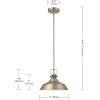 imageGlobe Electric 44231 1Light Outdoor Pendant Bronze Oil Rubbed Finish Clear Seeded Glass Shade Vintage Edison LED Bulb Included Porch Light Ceiling Hanging Light Fixture 650 LumensSutton Brass