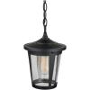 imageGlobe Electric 44231 1Light Outdoor Pendant Bronze Oil Rubbed Finish Clear Seeded Glass Shade Vintage Edison LED Bulb Included Porch Light Ceiling Hanging Light Fixture 650 LumensAugusta