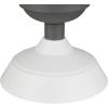 imageGlobe Electric 44844 Kurt 1Light Outdoor Indoor Flush Mount Ceiling Light Matte White Graphite Canopy Bulb Not Included