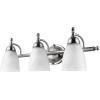 imageGlobe Electric 50783 23quot 3Light Vanity Lighting Satin Nickel Alabaster Glass Shades Bathroom Dcor Kitchen Lights Home Essentials Bedroom Wall Lamp Light Fixture E26 BaseSatin Nickel