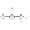 imageGlobe Electric 50783 23quot 3Light Vanity Lighting Satin Nickel Alabaster Glass Shades Bathroom Dcor Kitchen Lights Home Essentials Bedroom Wall Lamp Light Fixture E26 BaseSatin Nickel