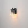 imageGlobe Electric 51856 Wall Sconce Vanity Matte Seeded Glass Shade Dakota Black 1Light