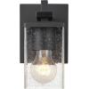 imageGlobe Electric 51856 Wall Sconce Vanity Matte Seeded Glass Shade Dakota Black 1Light