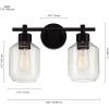 imageGlobe Electric 52055 Cannes 3Light Gold Bathroom Vanity Light Fixtures Modern Wall Lighting with Milk Glass Shades Vanity Lights for Bathroom Brass Bathroom Light fixtures Bulb Not IncludedMatte Black 3Piece