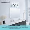 imageGlobe Electric 52055 Cannes 3Light Gold Bathroom Vanity Light Fixtures Modern Wall Lighting with Milk Glass Shades Vanity Lights for Bathroom Brass Bathroom Light fixtures Bulb Not IncludedMatte Black  LED