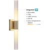 imageGlobe Electric 52084 Jensen 24W Integrated LED Vanity Light Matte Brass Frosted Diffuser 1000 Lumens 3000 Kelvin Warm White 80 CRIBrass