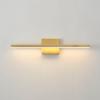 imageGlobe Electric 52084 Jensen 24W Integrated LED Vanity Light Matte Brass Frosted Diffuser 1000 Lumens 3000 Kelvin Warm White 80 CRIMatte Brass