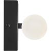 imageGlobe Electric Edinburgh 24quot LED Integrated Vanity Light Matte Black 19W 1200 Lumens 4000 Kelvin Cool White 90 CRI Frosted Acrylic Shades Dimmable Bulb Not IncludedMatte Black  Frosted