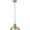 imageGlobe Electric 44231 1Light Outdoor Pendant Bronze Oil Rubbed Finish Clear Seeded Glass Shade Vintage Edison LED Bulb Included Porch Light Ceiling Hanging Light Fixture 650 LumensSutton Brass