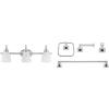 imageGlobe Electric 50783 23quot 3Light Vanity Lighting Satin Nickel Alabaster Glass Shades Bathroom Dcor Kitchen Lights Home Essentials Bedroom Wall Lamp Light Fixture E26 BaseNickel and Chrome