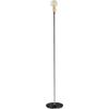 imageGlobe Electric 12938 57quot Floor Lamp Black Satin Finish Exposed Gold Socket inLine OnOff Rocker Switch Floor Lamp for Bedroom Floor Lamp for Living Room Home ImprovementBlack