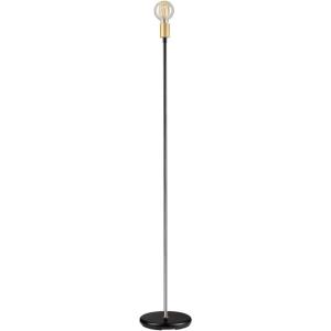 imageGlobe Electric 12938 57quot Floor Lamp Black Satin Finish Exposed Gold Socket inLine OnOff Rocker Switch Floor Lamp for Bedroom Floor Lamp for Living Room Home ImprovementBlack