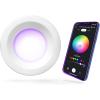 imageGlobe Electric 50078 WiFi Smart 4quot LED Retrofit Recessed Light No Hub Required Voice Activated 10 W Multicolor Changing RGB White 2000K  5000K 600 Lumens GU10 and E26 Adaptors Included5 Inch6 Inch Retrofit