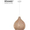 imageGlobe Electric 65703 Tika 1Light Pendant Lighting Natural Blonde Twine Shade Bulb Not IncludedTika