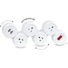 imageFlexigon Surge Protector Power Strip 4x 3Pin Grounded Outlets 2x USB Ports 31A Combined White Finish 6ft Power Cord78317