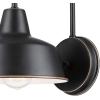 imageGlobe Electric 44303 Delancey 1Light OutdoorIndoor Wall Sconce Oil Rubbed Bronze White Interior 1185quotOilRubbed Bronze