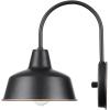 imageGlobe Electric 44303 Delancey 1Light OutdoorIndoor Wall Sconce Oil Rubbed Bronze White Interior 1185quotOilRubbed Bronze