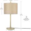 imageGlobe Electric 65916 22quot Table Lamp Light Faux Wood Jute Shade