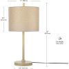 imageGlobe Electric 65916 22quot Table Lamp Light Faux Wood Jute Shade