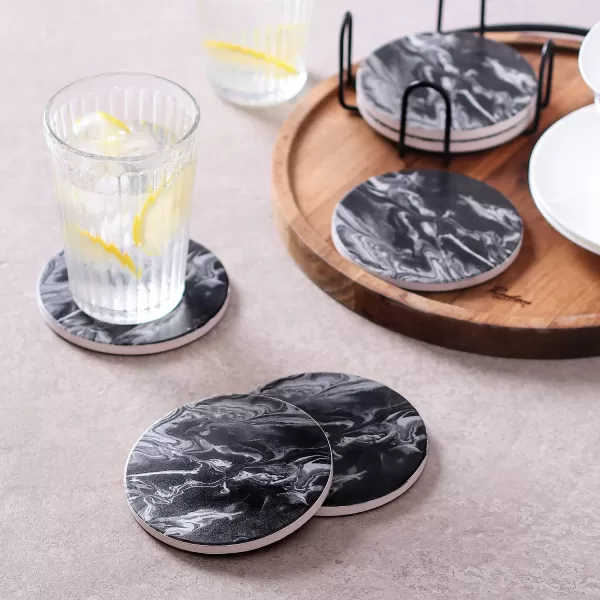 Black Marble Coasters