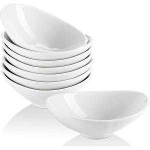 imageLIFVER Dipping Bowls 3 oz White Dip Bowl Set of 8 Mini Charcuterie Board Bowls Soy Sauce Dishes for BBQ and Dinner Party Housewarming Gifts3 OZ