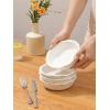imageLIFVER Ceramic Pie Pans for Baking 6 Inches 116 OZ Set of 4 Deep Pie Dish Round Mini Pie Plates Tart Pans Small Quiche Baking Fluted Dish Pan for Dinner Oven Freezer Microwave Safe