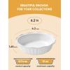 imageLIFVER Ceramic Pie Pans for Baking 6 Inches 116 OZ Set of 4 Deep Pie Dish Round Mini Pie Plates Tart Pans Small Quiche Baking Fluted Dish Pan for Dinner Oven Freezer Microwave Safe