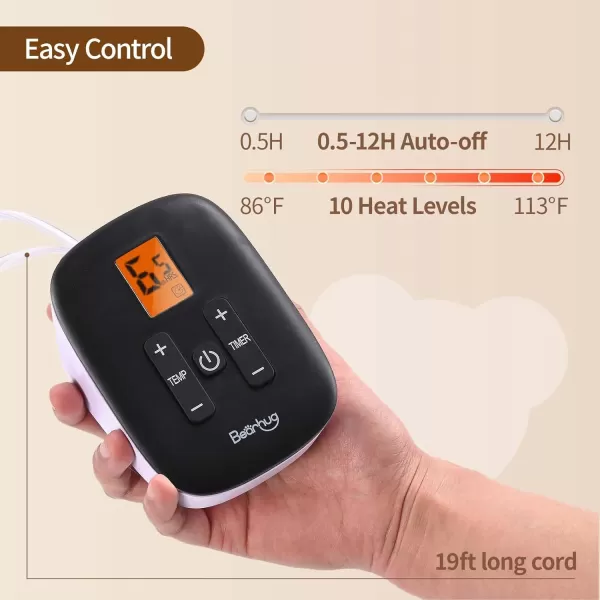 Bearhug Electric Heated Blanket Heating Blanket Throw Szie 50quot x 60quot Warm Blanket Heated Blanket Gift Reversible Faux Fur ampamp Sherpa 6 Heating Levels ampamp 4H Auto Off OverHeat Protect ETL CertificationTaupe