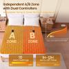 imageBearhug King Heated Mattress Pad Dual Control Bed Warmer with 10 Heat Level Auto Shut Off Timer Zipper Electric Mattress Pad with Deep Pocket Up to 18quot ETL Certified Machine Wash 78quot x 80quot BrownWith Light Brown Cover