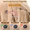 imageBearbug Cordless Heated Blanket Portable Wearable Electric Heated Blanket Shawl Hoodie Battery Operated with Power Bank Car Charger Dc Adapter 3 Heating Level Machine WashableBrown Cordless With Power Bank