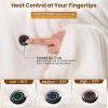 imageBearbug Cordless Heated Blanket Portable Wearable Electric Heated Blanket Shawl Hoodie Battery Operated with Power Bank Car Charger Dc Adapter 3 Heating Level Machine WashableCream Corded Plugin