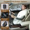 imageBearbug Cordless Heated Blanket Portable Wearable Electric Heated Blanket Shawl Hoodie Battery Operated with Power Bank Car Charger Dc Adapter 3 Heating Level Machine WashableCream Cordless With Power Bank