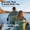 imageBearhug 50 x 70 Heated Blankets Battery Operated Cordless Wearable Heating Throw Blanket with 15000 mAh Power Bank 3 Heating Levels USB Rechargeable Waterproof for CampingCarOutdoors LakeYellow  Lake