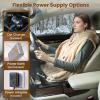 imageBearbug Cordless Heated Blanket Portable Wearable Electric Heated Blanket Shawl Hoodie Battery Operated with Car Charger DC Adapter 3 Heating Level Machine Washable 2025