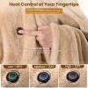 imageBearbug Cordless Heated Blanket Portable Wearable Electric Heated Blanket Shawl Hoodie Battery Operated with Car Charger DC Adapter 3 Heating Level Machine Washable