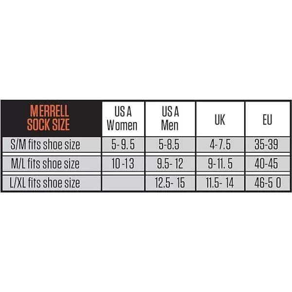imageMerrell Mens and Womens Merino Wool Work Socks3 Pair PackArch SupportCrew  Light Gray