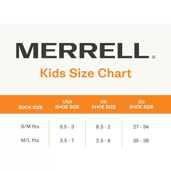 imageMerrell Kids Everyday Half Cushion Crew Socks  6 Pair Pack  Reinforced Heel and ToeBlue White Assorted