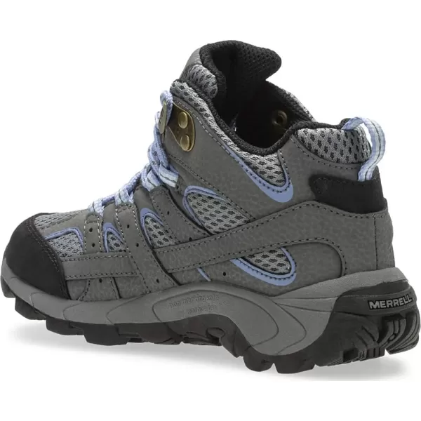 imageMerrell UnisexChild Moab 2 Mid WTRPF Hiking BootGreyPeriwinkle