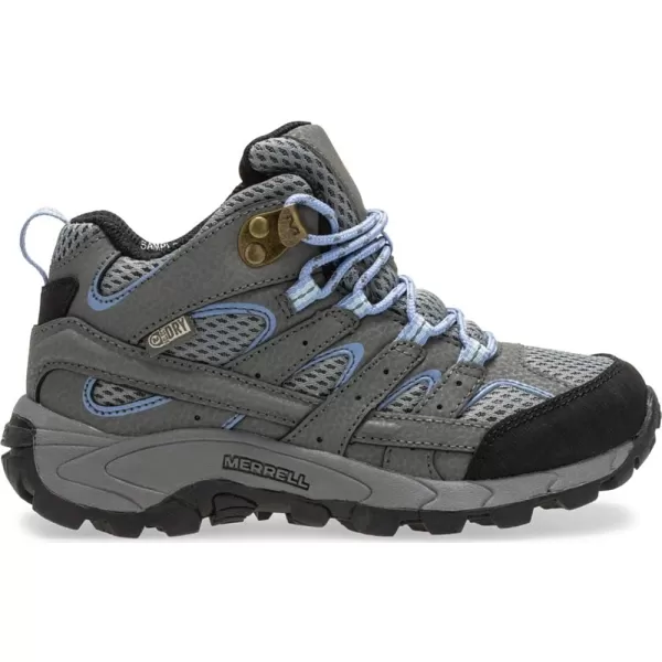 imageMerrell UnisexChild Moab 2 Mid WTRPF Hiking BootGreyPeriwinkle