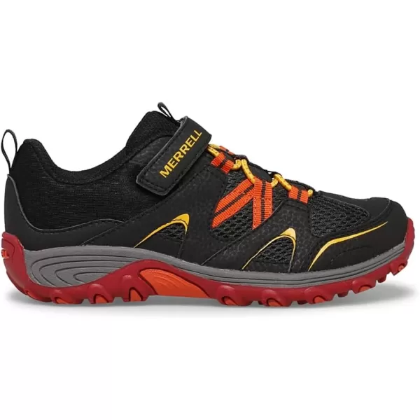 imageMerrell Kids Trail Chaser Hiking SneakerBlackGreyRed