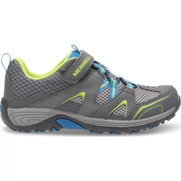 imageMerrell Kids Trail Chaser Hiking SneakerGreyBlueCitron