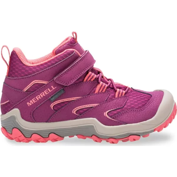 imageMerrell UnisexChild Chameleon 7 Access Mid aC WTR Hiking BootBerryCoral