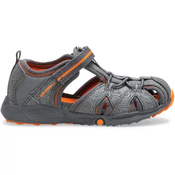 imageMerrell UnisexChild Hydro Junior Sport SandalGreyOrange