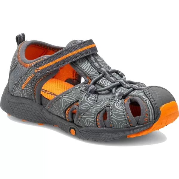 imageMerrell UnisexChild Hydro Junior Sport SandalGreyOrange